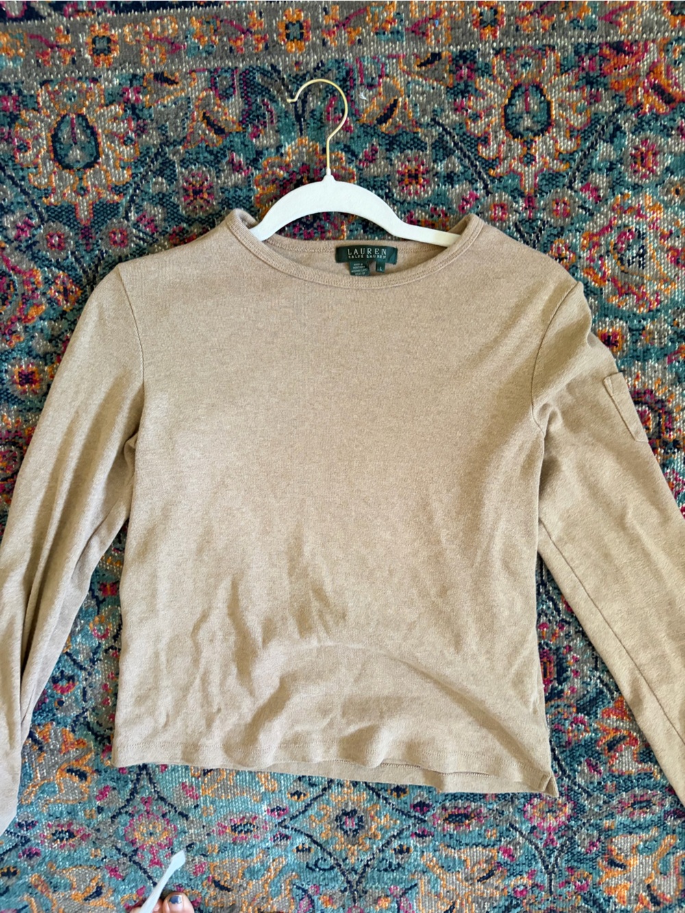 Ralph Lauren Tan Crewneck Sweater